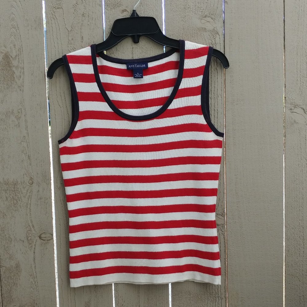 Ann Taylor Cotton Knit Tank Top size S